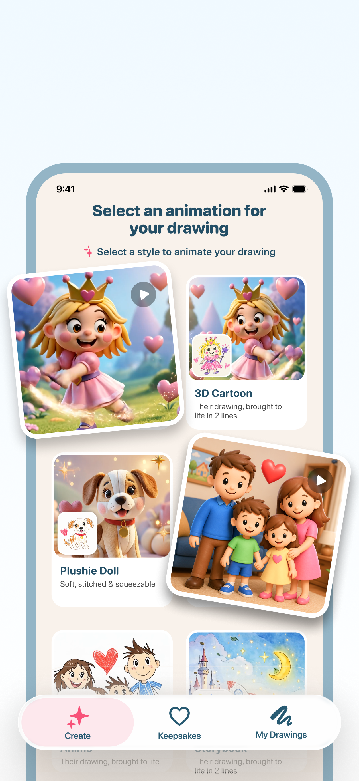 Choose an animation style